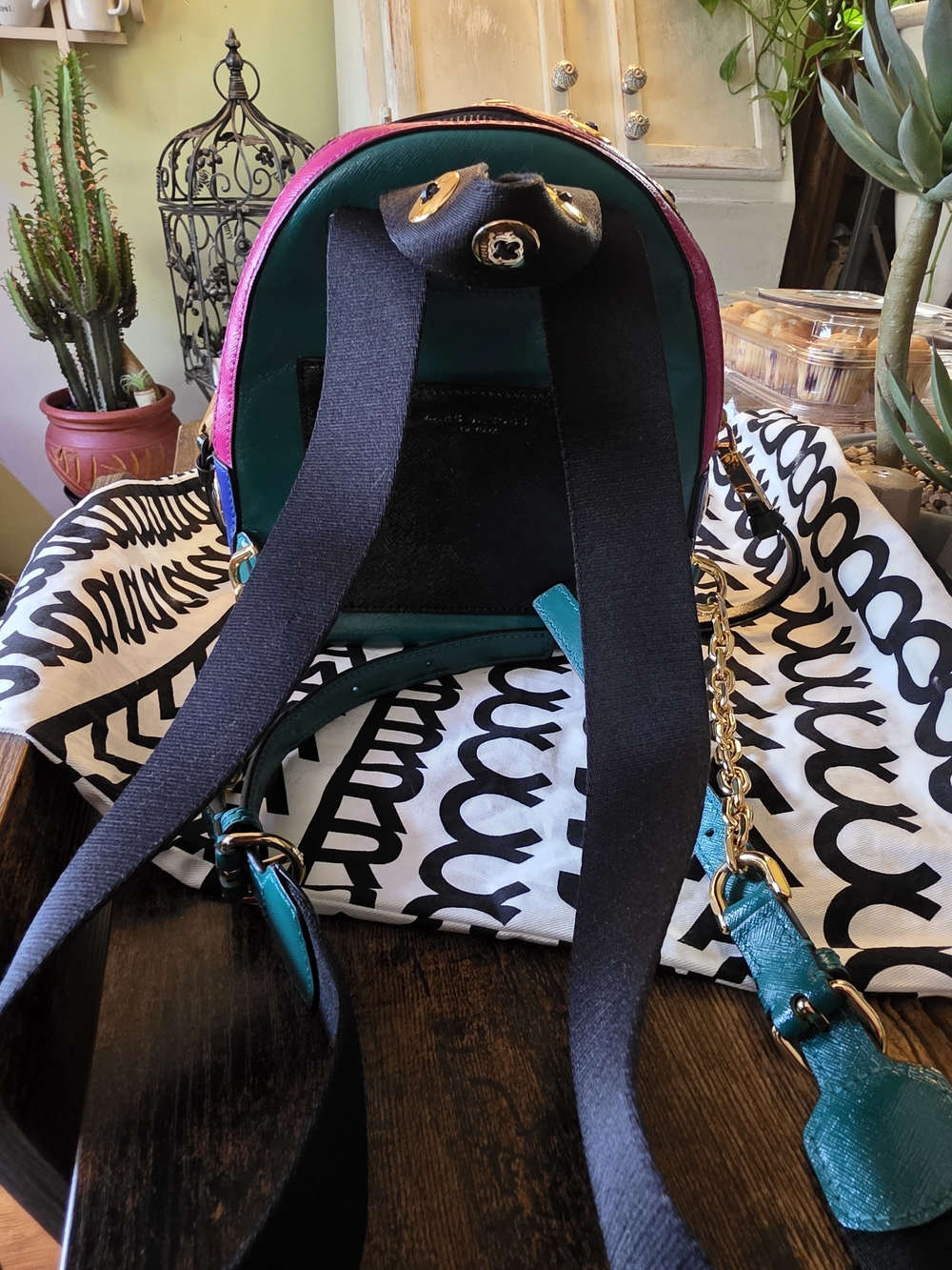 Marc Jacobs PACKSHOT BUTTONS Mini Backpack - Picture 2 of 12